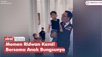 VIDEO: Momen Ridwan Kamil Bersama Anak Bungsunya di Hari Pertama Ngantor