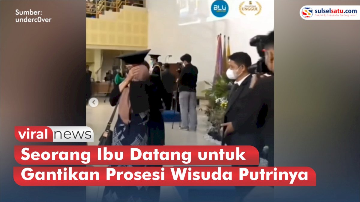 VIDEO: Viral, Seorang Ibu Datang untuk Gantikan Prosesi Wisuda Putrinya yang Meninggal Dunia