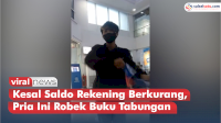 VIDEO: Kesal Saldo Rekening Berkurang, Pria Ini Robek Buku Tabungan di Dalam Bank