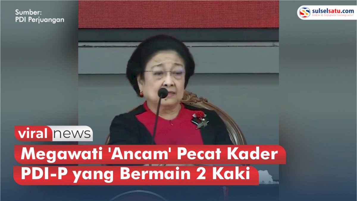 VIDEO: Megawati ‘Ancam’ Pecat Kader PDI-Perjuangan yang Bermain Dua Kaki