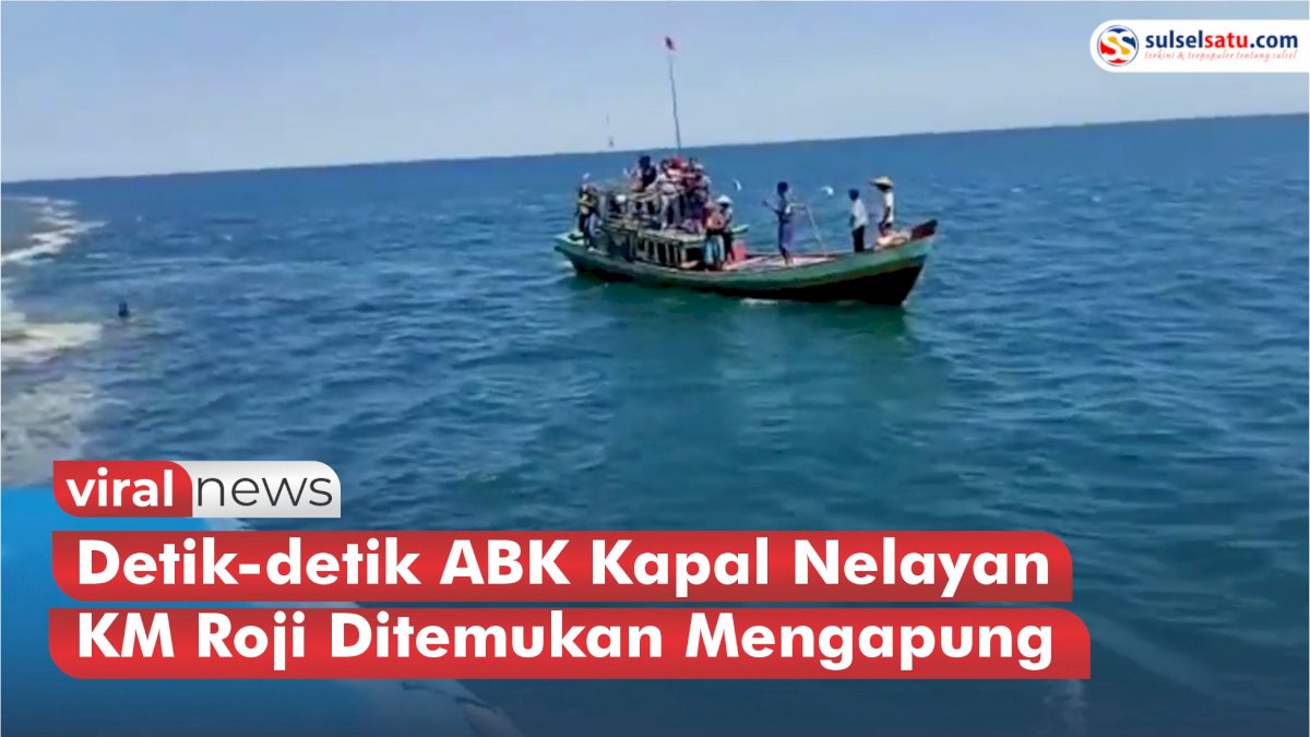 VIDEO: Detik-detik ABK Kapal Nelayan KM Roji Ditemukan Mengapung