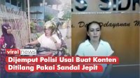 VIDEO: Creator Asal Sidrap Dijemput Polisi Usai Buat Konten Ditilang Pakai Sandal Jepit