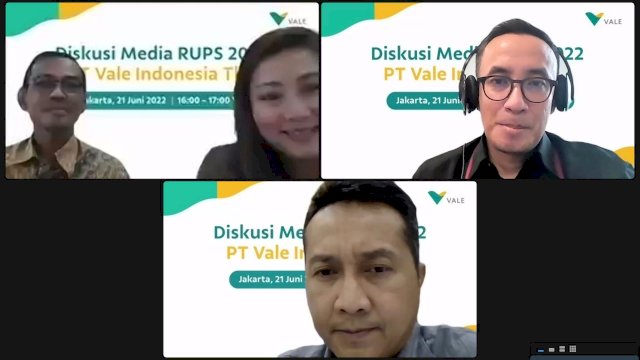 RUPS Tahunan 2022 PT Vale Indonesia secara online (dok. PT Vale)