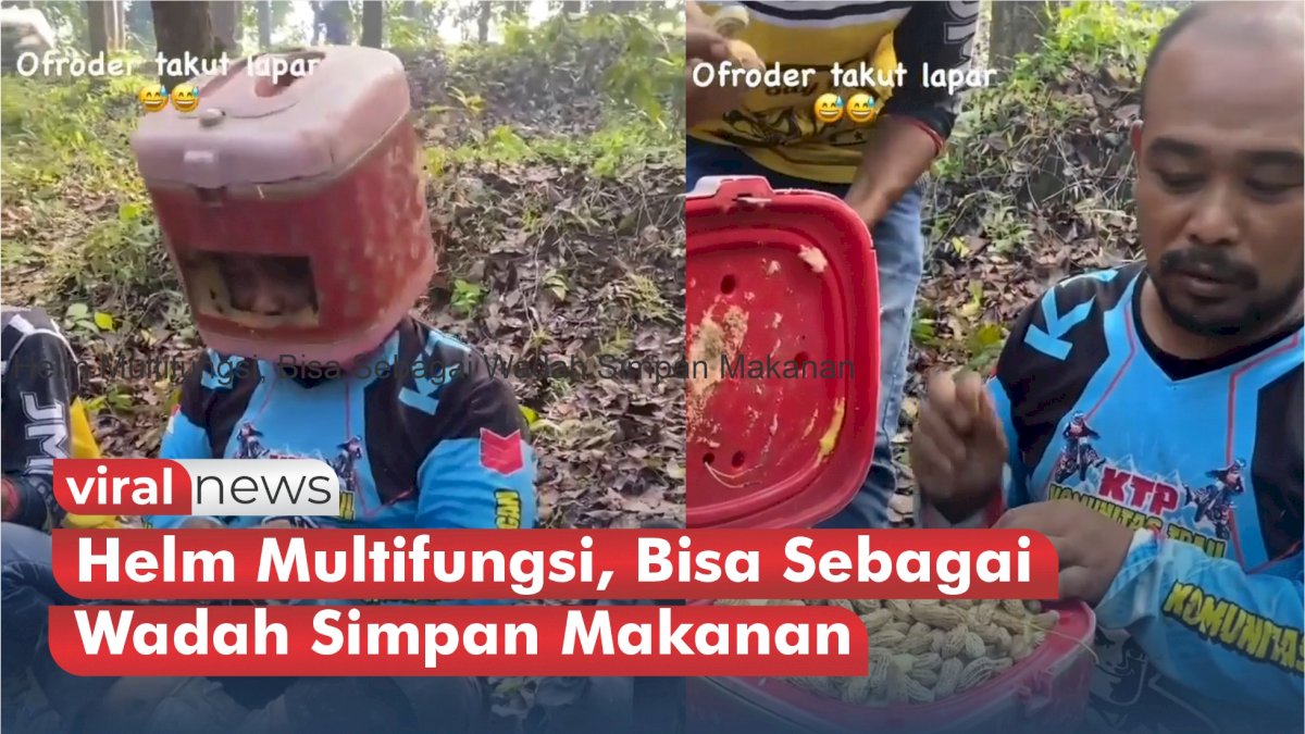 VIDEO: Helm Multifungsi, Bisa Sebagai Wadah Simpan Makanan