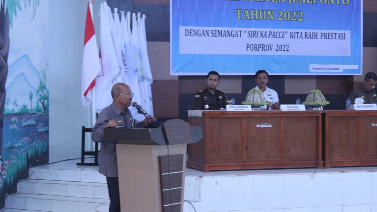 Hadiri Musrokab Koni Jeneponto, Bupati Iksan : Siapapun Terpilih Itu Kita Dukung
