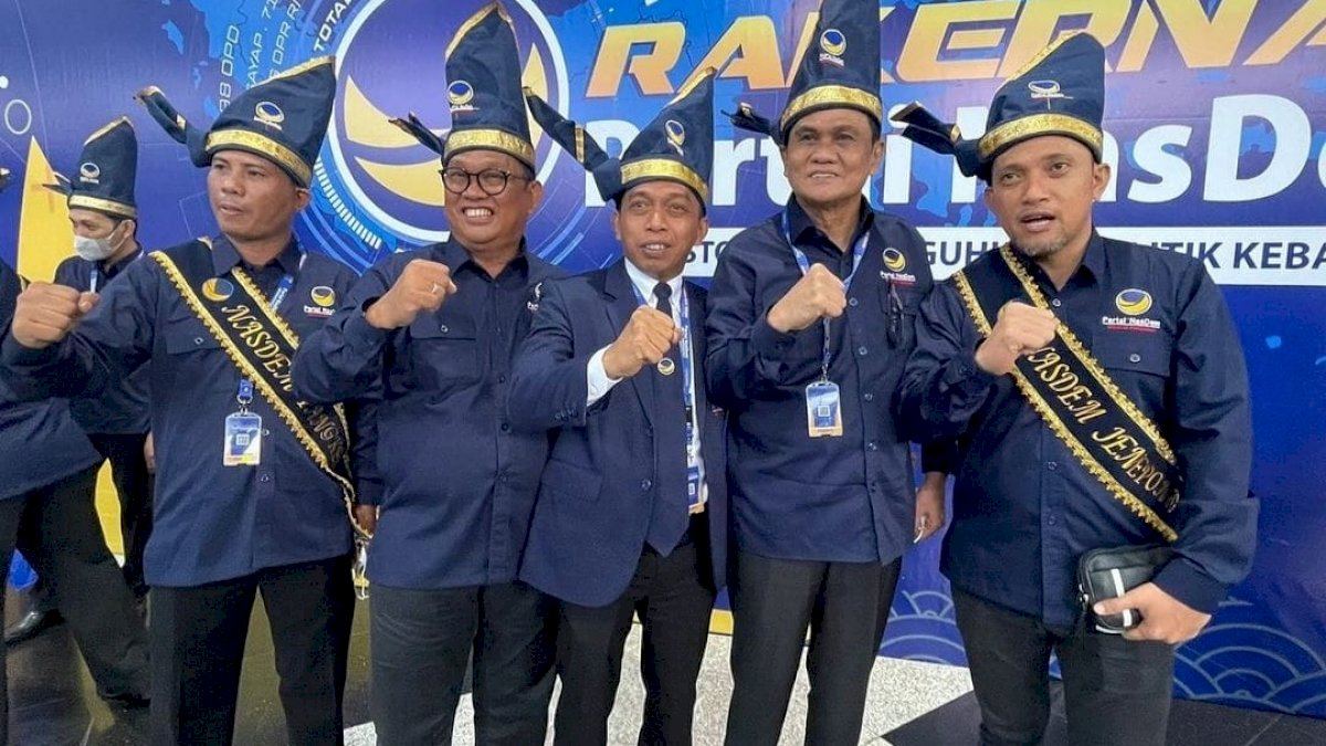 Hasnah Syam dan Suardi Saleh Kompak Hadiri Rakernas NasDem di Jakarta