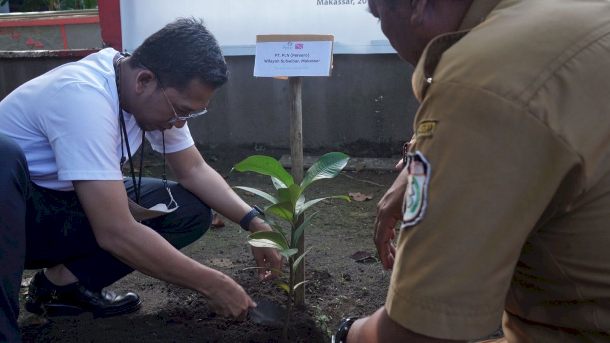 Wujudkan Lingkungan Hijau, PLN Tanam 500 Pohon Produktif di Pulau Barrang Lompo
