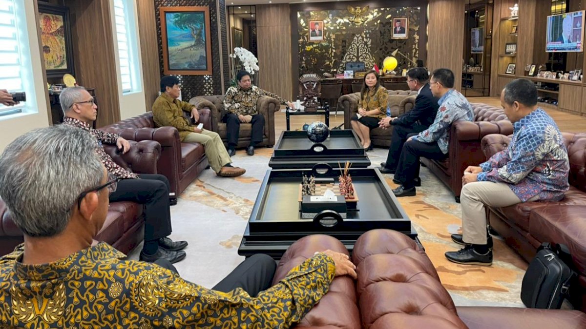 Bertemu Menko Perekonomian Airlangga Hartarto, PT Vale dan Huayou Sampaikan Apresiasi Atas Dukungan Investasi di Blok Pomalaa