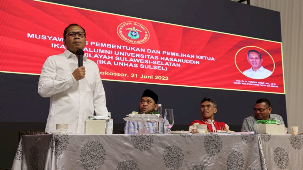 Terpilih Memimpin IKA Unhas Sulsel, Danny Pomanto Ajak Alumni Kembangkan Sulawesi Selatan