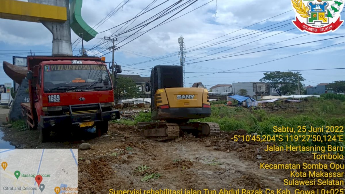 Jalan Tun Abdul Razak Gowa Mulai Pengerjaan Fisik, Gubernur Sulsel: Mohon Kesabarannya