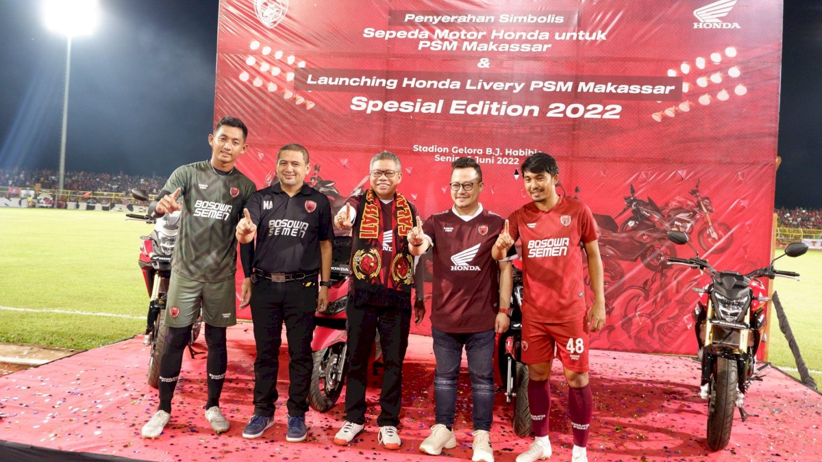 Astra Motor Sulawesi Selatan Luncurkan Honda Livery PSM di Stadion Gelora BJ Habibie Parepare