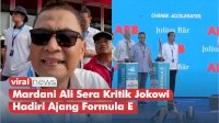 VIDEO: Mardani Ali Sera Kritik Jokowi Hadiri Ajang Formula E