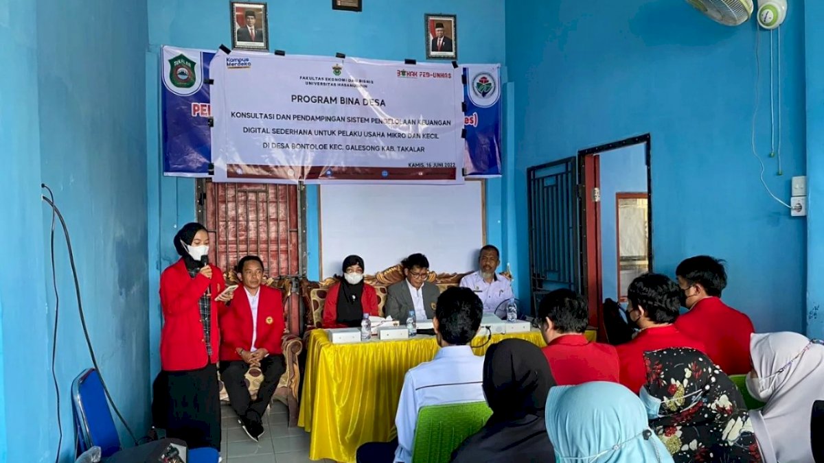 FEB-UNHAS Gelar Bina Desa di Bontoloe Takalar, Ketua Panitia: Literasi Keuangan Pelaku UMK