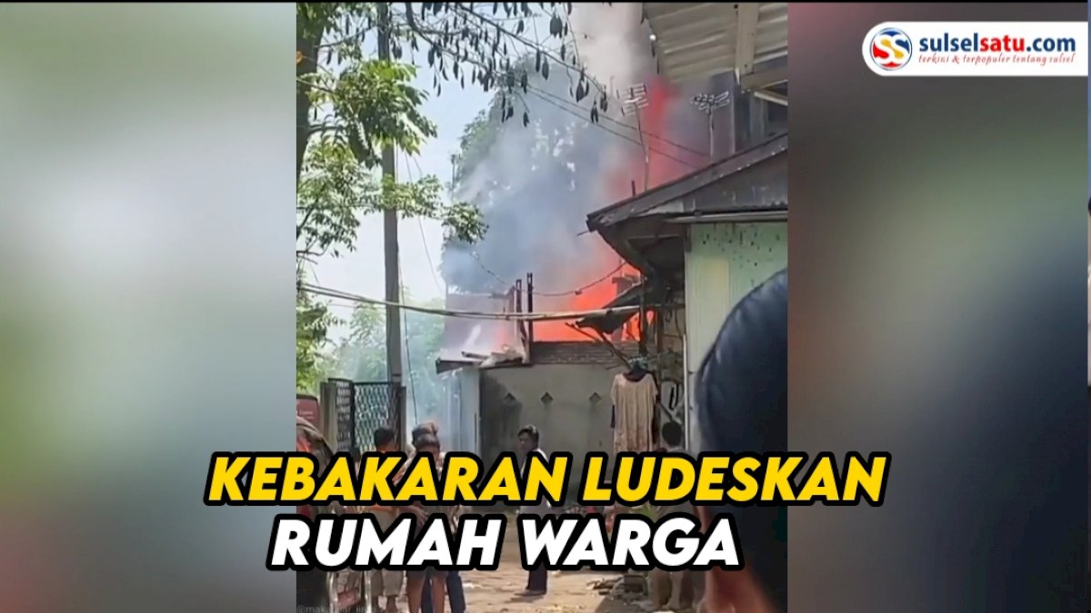 VIDEO: Kebakaran di Sudiang Makassar
