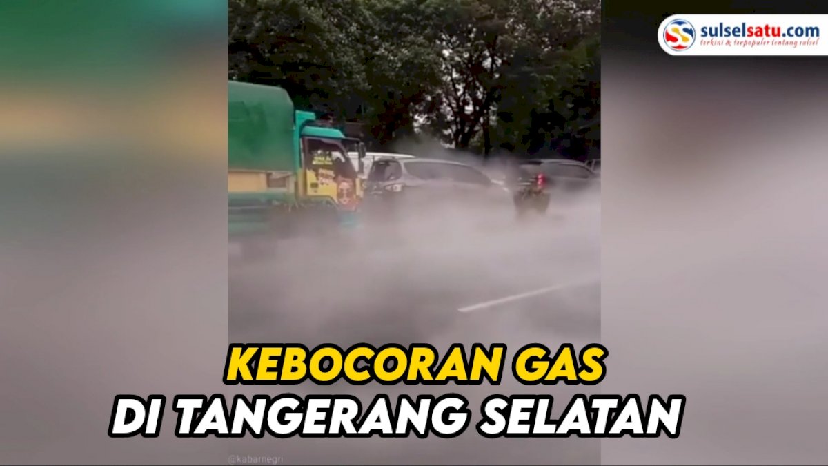 VIDEO: Kebocoran Gas Oksigen di Tangerang Selatan