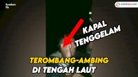 VIDEO ; KM Takdir Tenggelam, Penumpang Terombang-ambing di Tengah Laut