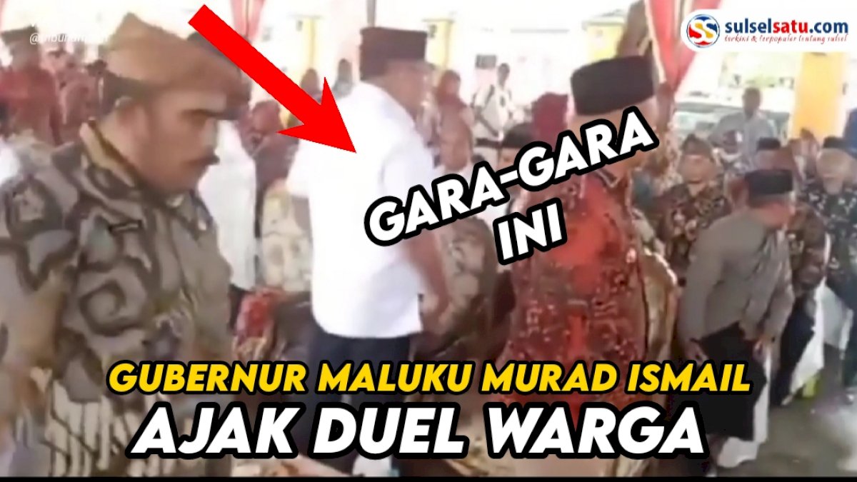 VIDEO: Gubernur Maluku Murad Ismail Ajak Duel Warga Saat Melakukan Kunjungan