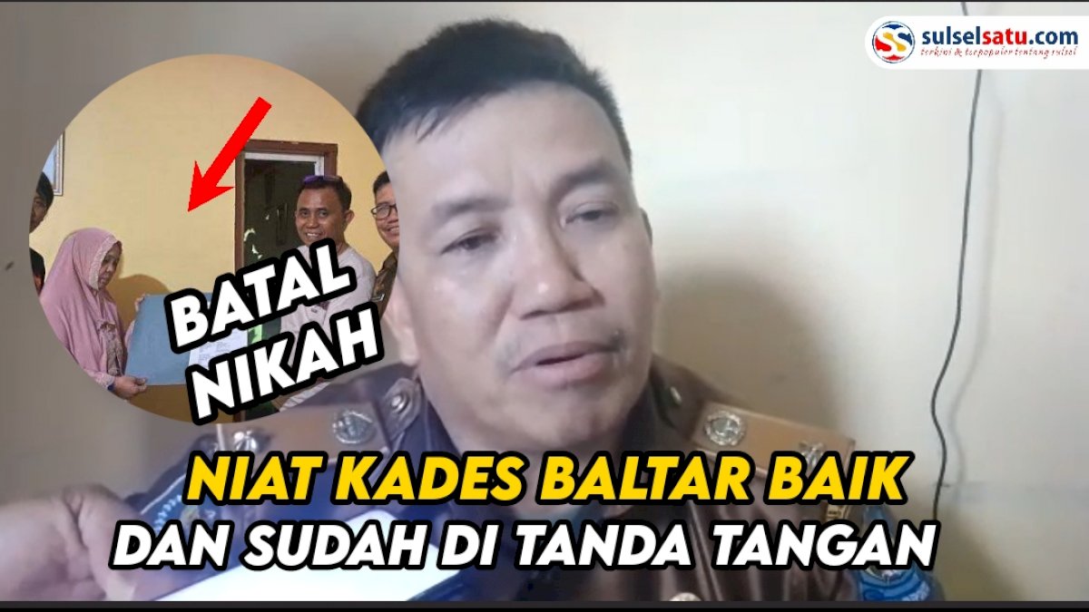 VIDEO: Bantah Tolak Tanda Tangan, Ketua APDESI Jeneponto : Niat Kades Baltar Baik dan Sudah Tanda Tangan