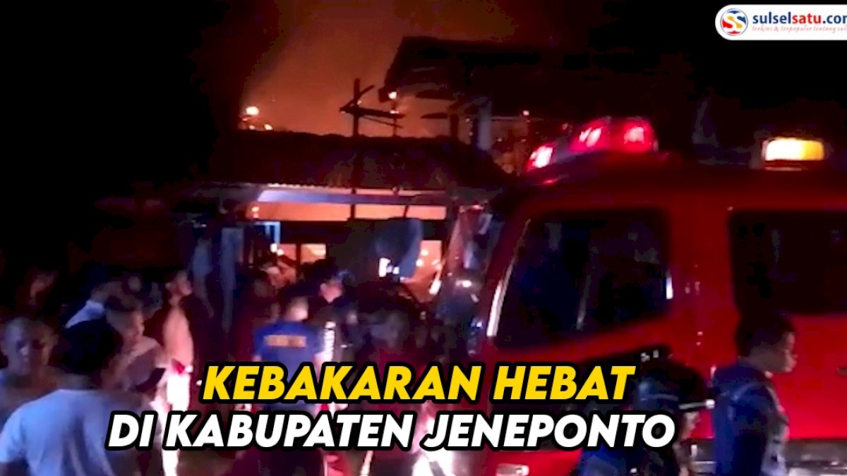 VIDEO : Satu Unit Rumah di Jalan Karya Jeneponto Terbakar