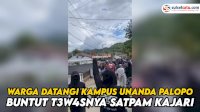 VIDEO: Warga Datangi Kampus Unanda Palopo, Buntut Tewasnya Satpam Kajari Palopo