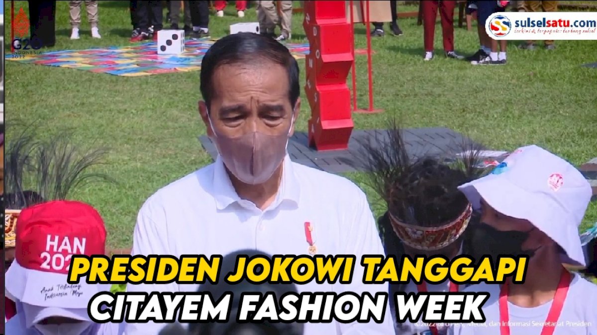 VIDEO: Presiden Jokowi Tanggapi ‘Citayem Fashion Week