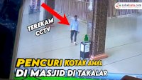 VIDEO: Terekam CCTV, Aksi Pembobolan Masjid di Takalar
