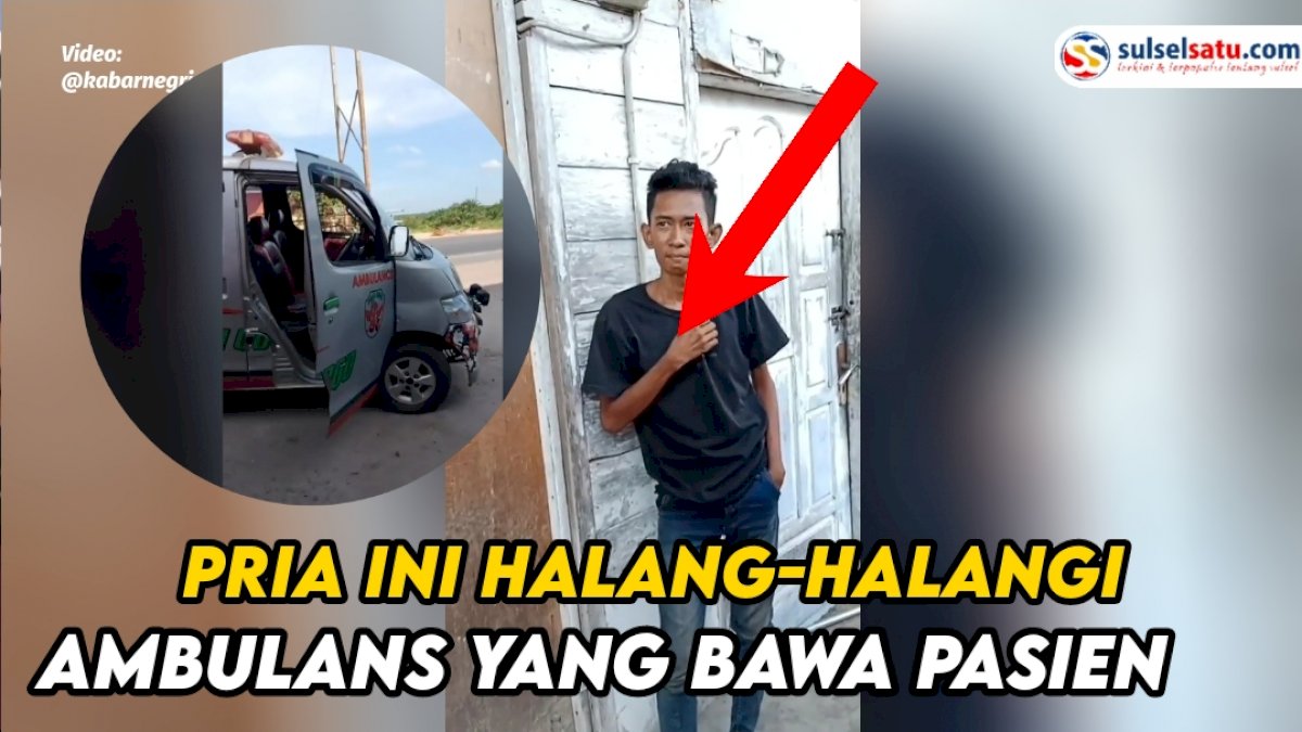 VIDEO : Lagi Bawa Pasien, Ambulans Dihalang-halangi oleh Pemuda Ini Tanpa Alasan yang Jelas