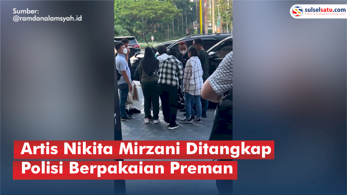 VIDEO: Artis Nikita Mirzani Ditangkap Polisi Berpakaian Preman