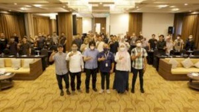  Kepala Dinas Pariwisata (Dispar) Kota Makassar, Muhammad Roem membuka Workshop Management Biro Arsitektur di Hotel Arthama Makassar, Jumat 1 Juli 2022 (dokumen: int).