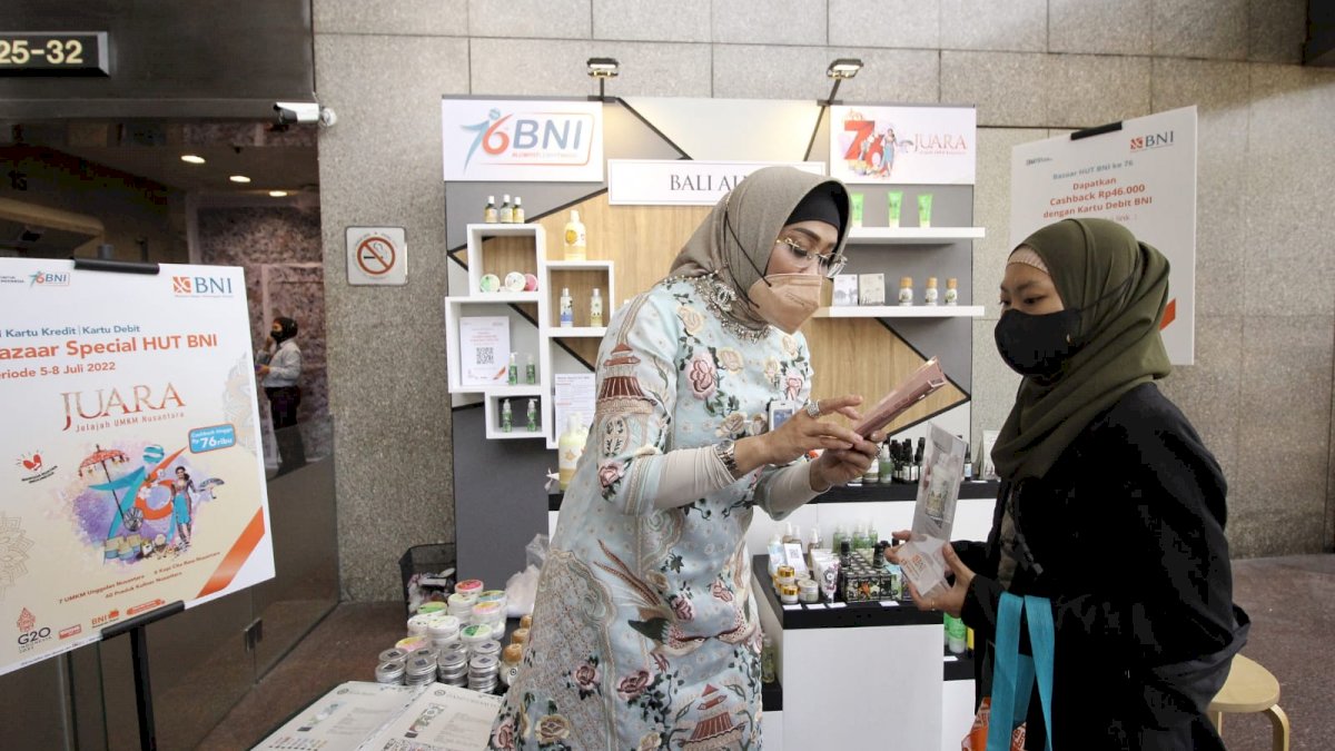 HUT ke-76 Semakin Meriah, BNI Promosikan UMKM Binaan