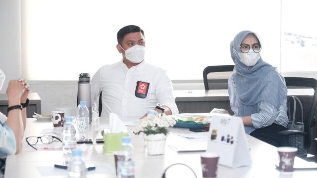 Ketua PMI Sulsel, Adnan Purichta Ichsan saat membuka Bimtek SIAMO di PMI Sulsel / dokumen: Ist