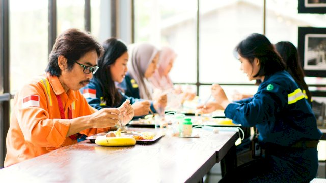 PT Vale dan PT Patra sinergi menyediakan menu sehat untuk karyawan PT Vale dari produk organik binaan PPM (dokumen: ist)