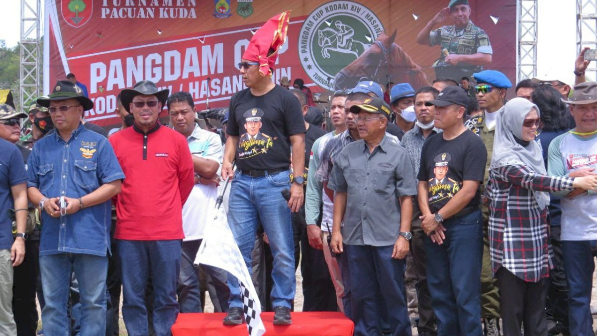 Turnamen Pacuan Kuda Pangdam Cup Kodam XIV Hasanuddin Resmi Dibuka di Jeneponto