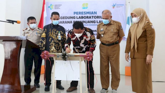 Peresmian gedung laboratorium (dokumen: ist)