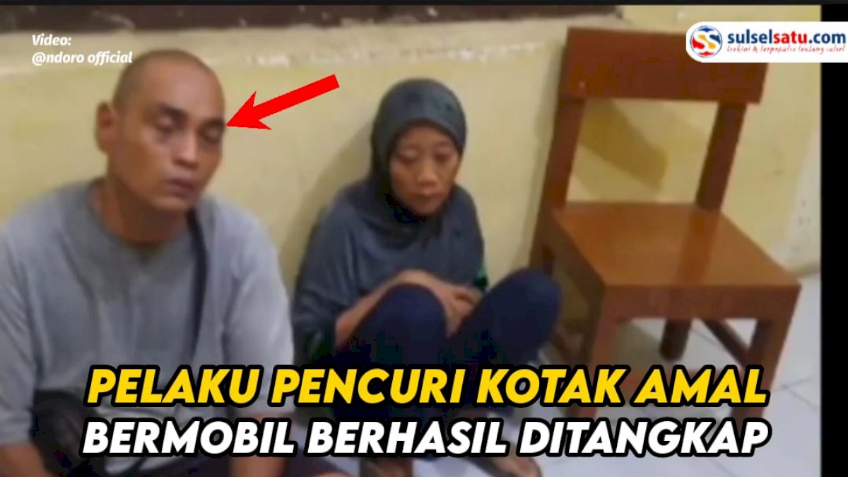 VIDEO: Pelaku Pencuri Kotak Amal Bermobil Berhasil Ditangkap Polisi