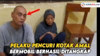 VIDEO: Pelaku Pencuri Kotak Amal Bermobil Berhasil Ditangkap Polisi