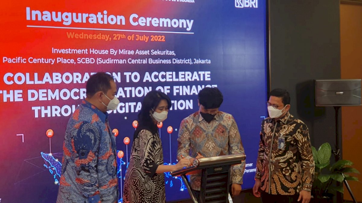 Perluas Investasi Pasar Modal ke Masyarakat, BRI Bermitra Dengan Mirae Asset Sekuritas