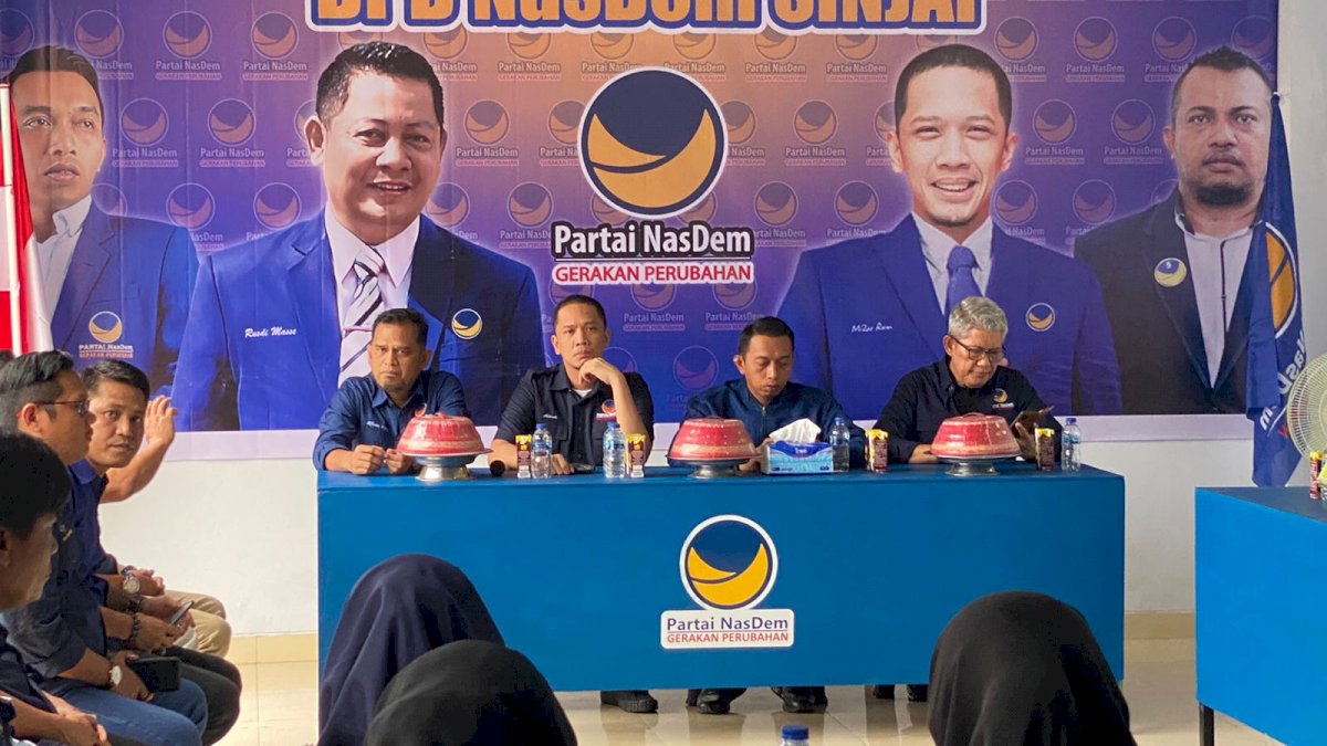 Pastikan Siap Hadapi Pemilu 2024, Syaharuddin Alrif Pimpin Konsolidasi NasDem Sinjai