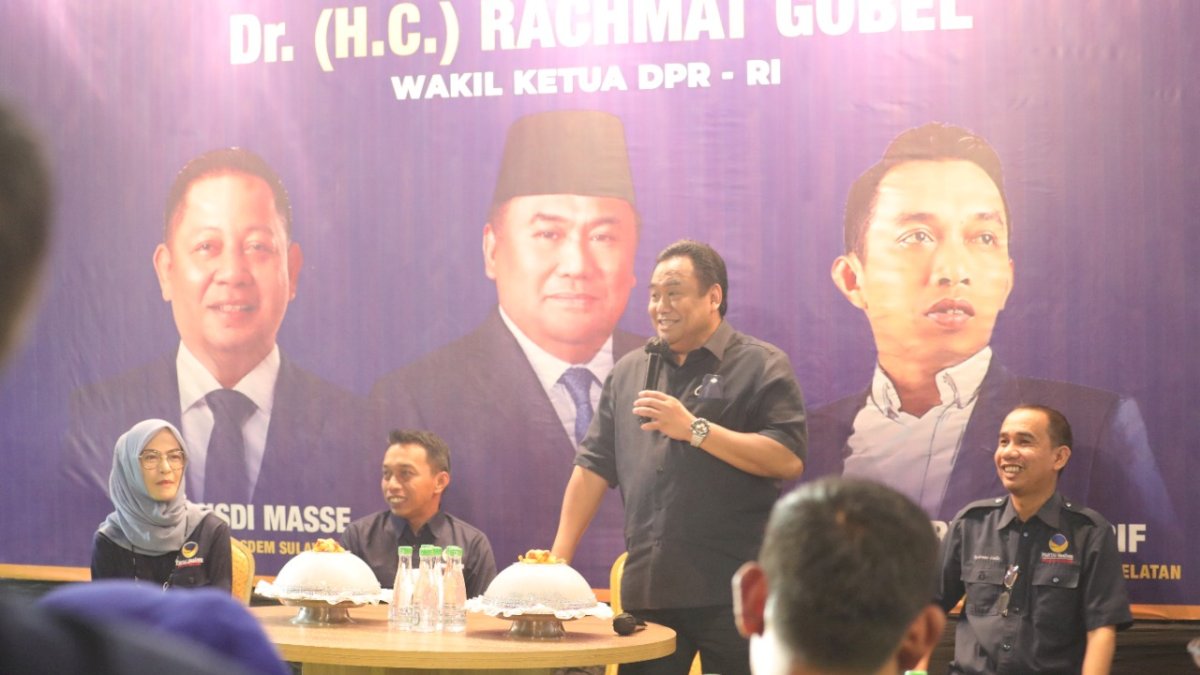 Rachmat Gobel Bakar Semangat Kader NasDem di Sulsel