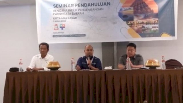 Kepala Dinas Pariwisata (Dispar) Kota Makassar, Muhammad Roem menghadiri Seminar Awal Rencana Induk Pembangunan Kepariwisataan (RIPPAR) Kota Makassar Tahun 2022-2037 (dokumen: int).
