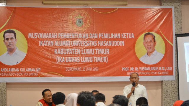 HM SIDDIQ BM Terpilih sebagai Ketua IKA Unhas Kabupaten Luwu Timur.Ist