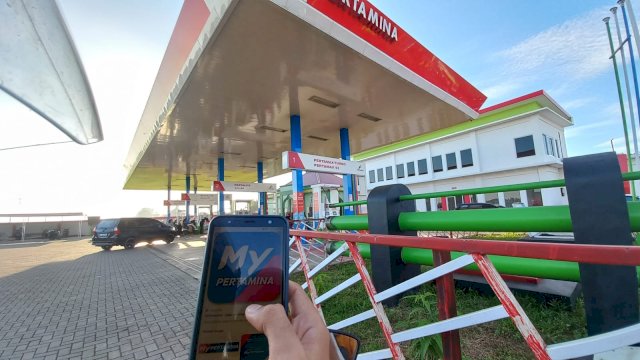 Beli BBM Subsidi jenis Pertalite dan Solar harus melakukan pendaftaran dulu di aplikasi MyPertamina dan website subsidi tepat / Dokumen: Sri Wahyudi Astuti / Sulselsatu.com