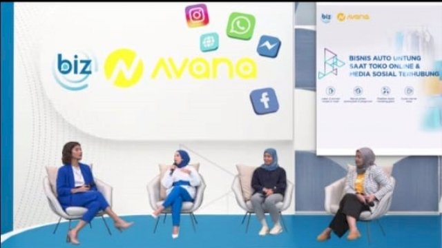 Peluncuran BIZ AVANA secara virtual / dokumen: Sri Wahyudi Astuti / Sulselsatu.com.