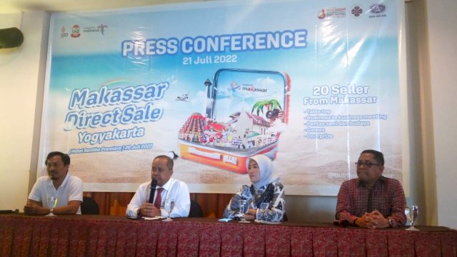 Press conference Makassar Direct Sale di Hotel Claro Makassar (dokumen: Nanang Wijayanto / Sulselsatu.com).