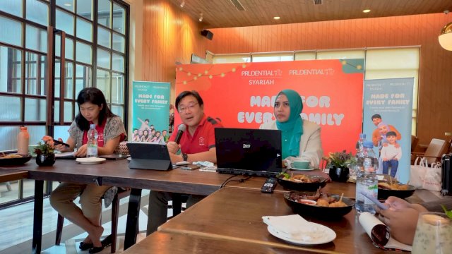 Bincang Prudential Indonesia bersama media di salah satu restoran di Makassar, Selasa 26 Juli 2022 (dokumen: Sri Wahyudi Astuti / Sulselsatu.com).