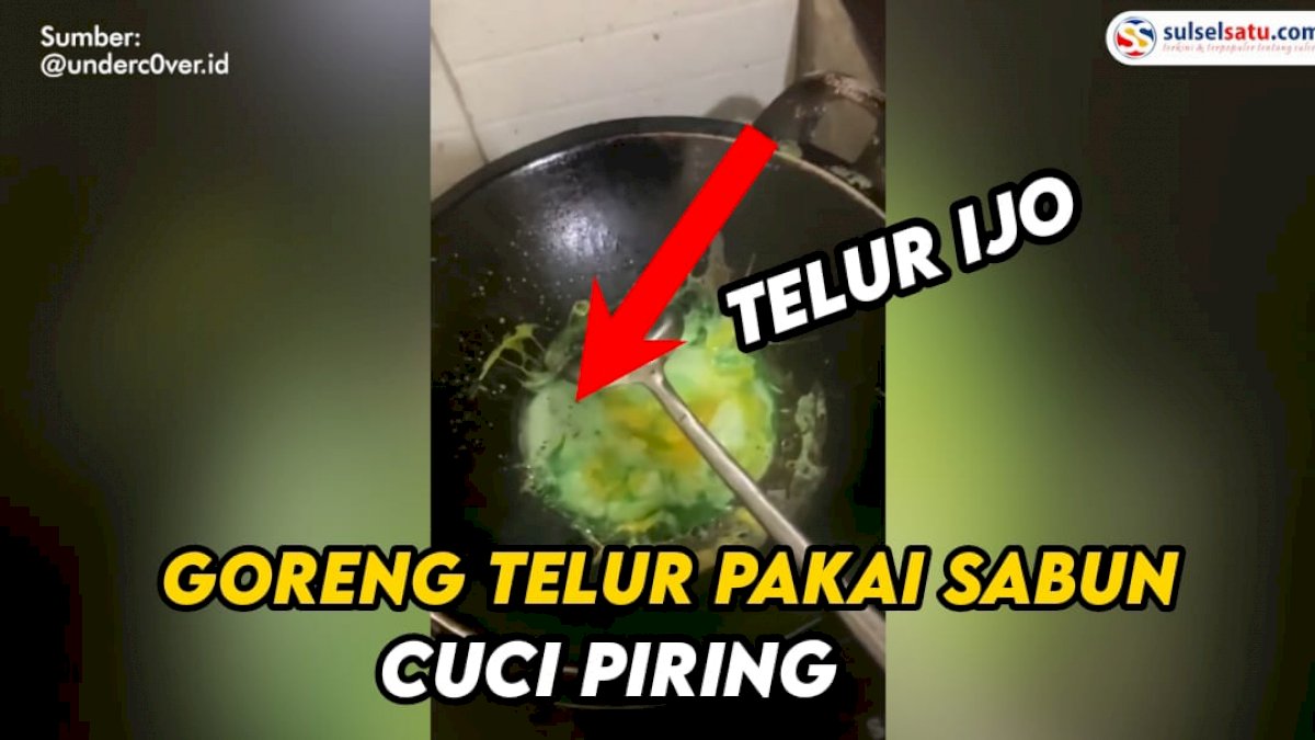 VIDEO: Aksi Kocak Nenek-nenek Panik Telur yang Dimasak Berwarna Hijau