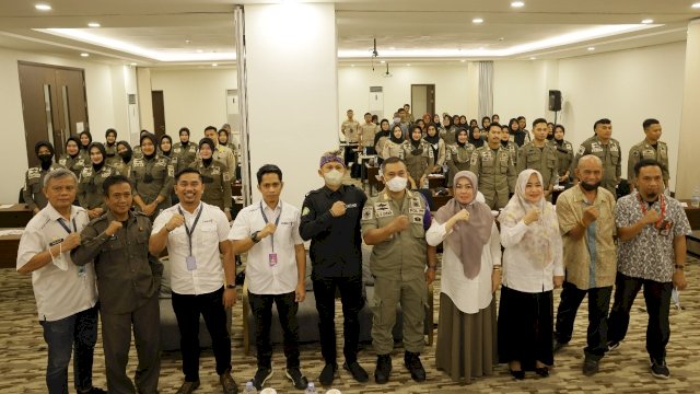 Dispar Makassar gelar pelatihan dasar untuk meningkatkan SDM Kepariwisataan Satpol PP (dokumen: ist).