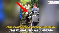 VIDEO: Pemilik Motor Temukan Kembali Motornya di Semak-semak Usai Hilang Selama 2 Minggu