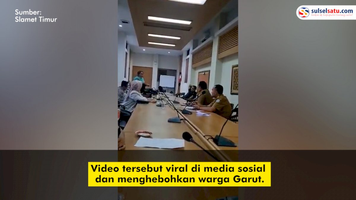 VIDEO: Viral, Anggota DPRD Garut Ngamuk Banting Mic saat Rapat