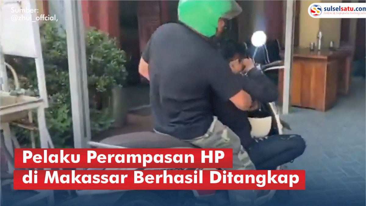VIDEO: Pelaku Perampasan HP Milik Penjaga Warung di Makassar Berhasil Ditangkap
